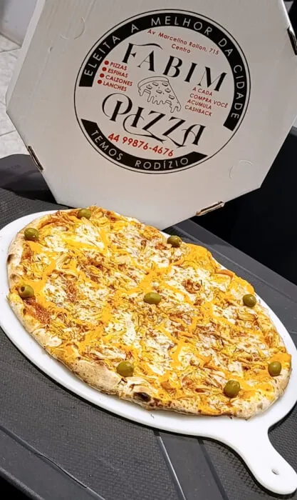 Pizza Frango com Cheddar